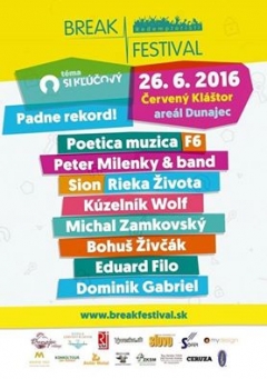 Pozvánka na Break festival v Červenom Kláštore 26.6.2016 