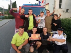 Chmeľnickí hasiči  sa umiestnili na okrskovej súťaži na druhom mieste