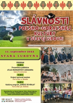 SLÁVNOSTI POĽSKO-GORAĽSKEJ KULTÚRY v Starej Ľubovni 11.09.2022