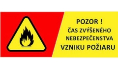 Zrušenie času zvýšeného nebezpečenstva vzniku požiaru - od 13.09.2024