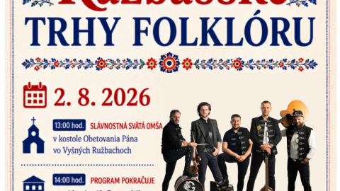 Pozvánka - Ružbašské trhy folklóru - dňa 02.08.2026