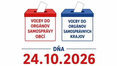 Spojené voľby - 24.10.2026 od 07.00 - 20.00 hod.